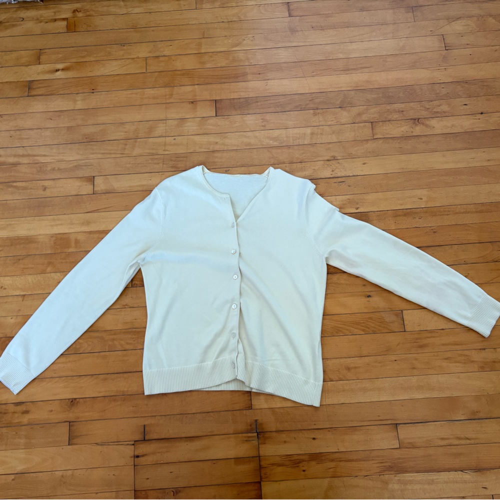 Butter yellow Button-Up Cardigan